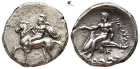Calabria. Tarentum circa 344-340 BC. Nomos AR