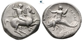 Calabria. Tarentum circa 325-281 BC. Nomos AR