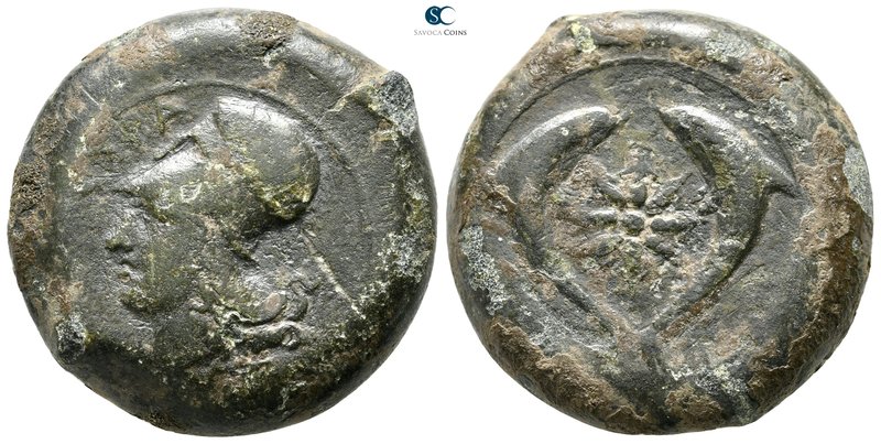 Sicily. Syracuse. Dionysios I. 405-367 BC. 
Drachm Æ

31 mm., 30,05 g.

[ΣY...
