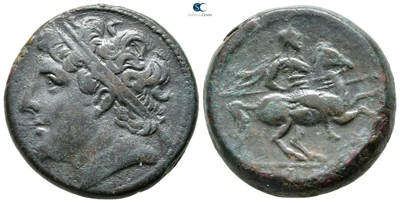 Sicily. Syracuse. Hieron II 275-215 BC. 
Bronze Æ

26 mm., 18,59 g.

Diadem...