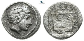 Macedon. Olynthos mint. Chalkidian League circa 410 BC. Tetrobol AR