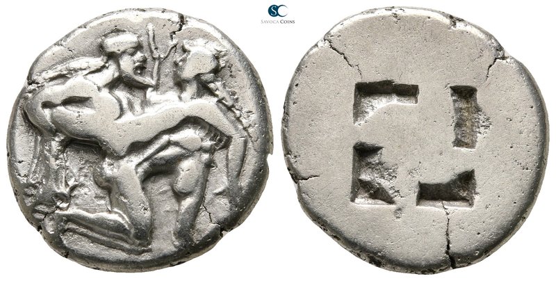 Islands off Thrace. Thasos circa 500-480 BC. 
Stater AR

22 mm., 8,51 g.

I...