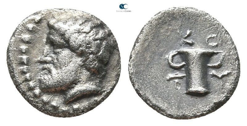 Kings of Thrace. Kotys I circa 382-359 BC. 
Diobol AR

11 mm., 0,78 g.

Bea...