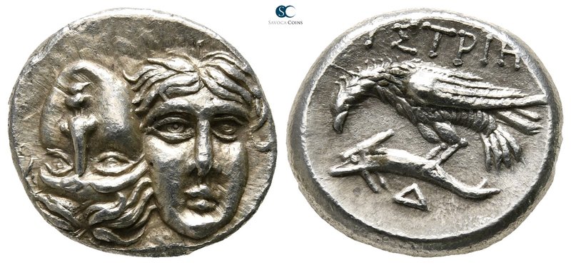 Moesia. Istros circa 280-256 BC. 
Drachm AR

18 mm., 5,76 g.

Facing male h...