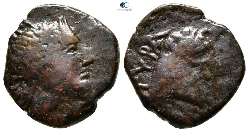 Scythia. Tyra circa 310-300 BC. 
Bronze Æ

18 mm., 4,07 g.

Head of Tyras r...