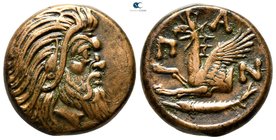 The Tauric Chersonese. Pantikapaion circa 325-300 BC. Bronze Æ
