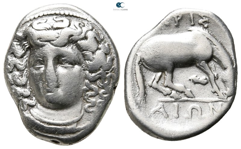 Thessaly. Larissa circa 356-342 BC. 
Drachm AR

21 mm., 5,80 g.

Head of th...