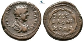 Macedon. Thessalonica. Caracalla as Caesar AD 196-198. Bronze Æ