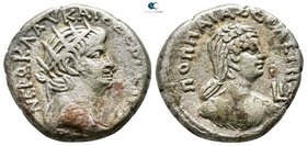 Egypt. Alexandria. Nero with Poppaea AD 54-68. Dated RY 10 = AD 63/4. Tetradrachm BI