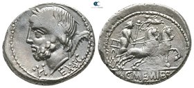 L. C. Memmius L. f. Galeria 87 BC. Rome. Denarius AR