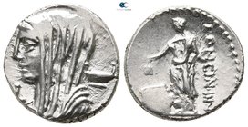 L. Cassius Longinus 60 BC. Rome. Denarius AR