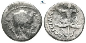 Sextus Pompey Magnus 43-36 BC. Sicily. Denarius AR