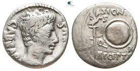 Augustus 27 BC-AD 14. Spanish mint (Colonia Patricia?). Denarius AR