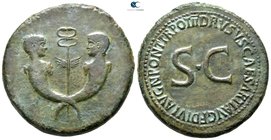 Drusus, son of Tiberius AD 22-23. Rome. Sestertius Æ
