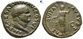Vespasian AD 69-79. Struck AD 75. Rome. As Æ