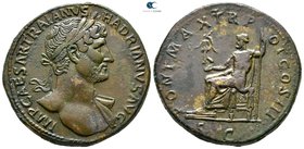 Hadrian AD 117-138. Rome. Sestertius Æ