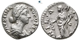 Faustina II AD 147-175. Struck under Marcus Aurelius and Lucius Verus. Rome. Denarius AR