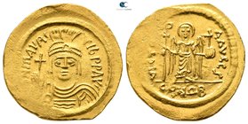 Maurice Tiberius AD 582-602. Struck AD 583/4-602. Constantinople. 6th officina. Solidus AV