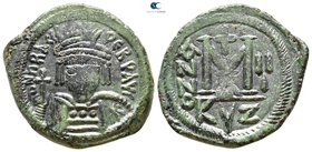 Heraclius AD 610-641. Dated RY 3=AD 612/3. Cyzicus. 1st officina. Follis Æ