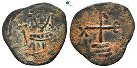 Richard I 'the Lionheart', King of England AD 1189-1199. Cyprus. Uncertain mint. Tetarteron Æ