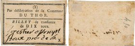 Country : FRANCE regionalism and miscellaneous 
Face Value : 10 Sous 
Date : (1791-1792) 
Period/Province/Bank : Révolution, billet de confiance 
...
