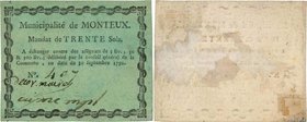 Country : FRANCE regionalism and miscellaneous 
Face Value : 30 Sols 
Date : 30 septembre 1792 
Period/Province/Bank : Révolution, billet de confia...