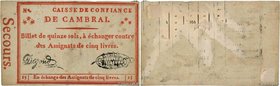 Country : FRANCE regionalism and miscellaneous 
Face Value : 15 Sols 
Date : (1791-1792) 
Period/Province/Bank : Révolution, billet de confiance 
...