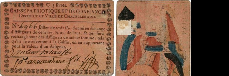 Country : FRANCE regionalism and miscellaneous 
Face Value : 3 Livres 
Date : ...