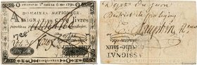 Country : FRANCE 
Face Value : 5 Livres Faux 
Date : 06 mai 1791 
Period/Province/Bank : Assignats 
Catalogue reference : Ass.12x 
Alphabet - sig...
