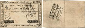 Country : FRANCE 
Face Value : 5 Livres Faux 
Date : 06 mai 1791 
Period/Province/Bank : Assignats 
Catalogue reference : Ass.12x 
Alphabet - sig...