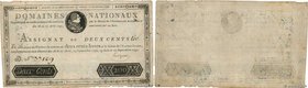 Country : FRANCE 
Face Value : 200 Livres Faux 
Date : 12 septembre 1791 
Period/Province/Bank : Assignats 
Catalogue reference : Ass.17x 
Additi...
