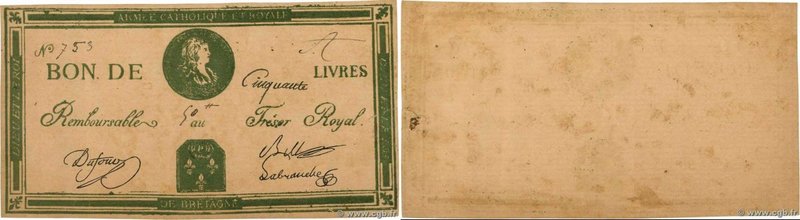Country : FRANCE 
Face Value : 50 Livres Faux 
Date : (1794) 
Period/Province...
