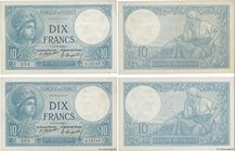 Country : FRANCE 
Face Value : 10 Francs MINERVE Consécutifs 
Date : 11 septembre 1924 
Period/Province/Bank : Banque de France, XXe siècle 
Catal...