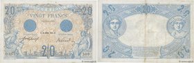 Country : FRANCE 
Face Value : 20 Francs BLEU 
Date : 24 juillet 1912 
Period/Province/Bank : Banque de France, XXe siècle 
Catalogue reference : ...