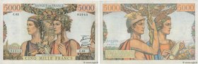 Country : FRANCE 
Face Value : 5000 Francs TERRE ET MER 
Date : 05 avril 1951 
Period/Province/Bank : Banque de France, XXe siècle 
Catalogue refe...