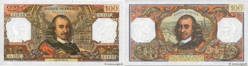 Country : FRANCE 
Face Value : 100 Francs CORNEILLE 
Date : 02 décembre 1977 ...