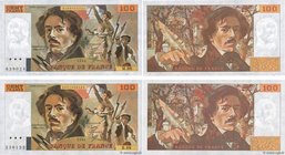 Country : FRANCE 
Face Value : 100 Francs DELACROIX modifié Lot 
Date : 1984 
Period/Province/Bank : Banque de France, XXe siècle 
Catalogue refer...