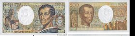 Country : FRANCE 
Face Value : 200 Francs MONTESQUIEU Modifié Consécutifs 
Date : 1994 
Period/Province/Bank : Banque de France, XXe siècle 
Catal...