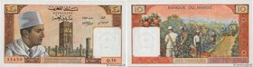 Country : MOROCCO 
Face Value : 10 Dirhams 
Date : (1960) 
Period/Province/Bank : Banque du Maroc 
Catalogue reference : P.54a 
Alphabet - signat...