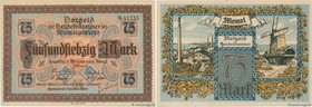 Country : MEMEL 
Face Value : 75 Mark 
Date : 22 février 1922 
Period/Province/Bank : Notgeld der Handelskammer des Memelgebiets 
Catalogue refere...