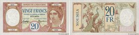 Country : NEW CALEDONIA 
Face Value : 20 Francs 
Date : (1929) 
Period/Province/Bank : Banque de l'Indochine 
Catalogue reference : P.37b 
Additi...