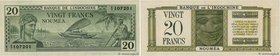 Country : NEW CALEDONIA 
Face Value : 20 Francs 
Date : (1944) 
Period/Province/Bank : Banque de l'Indochine 
Catalogue reference : P.49 
Additio...