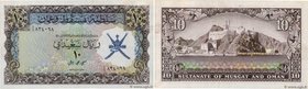 Country : OMAN 
Face Value : 10 Rials Saidi 
Date : (1970)A 
Period/Province/Bank : Sultanate of Muscat and Oman 
Catalogue reference : P.6a 
Alp...