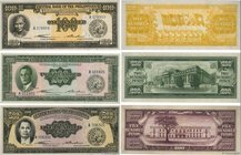 Country : PHILIPPINES 
Face Value : 100, 200 et 500 Pesos Lot 
Date : (1949) 
Period/Province/Bank : Central Bank of the Philippines 
Catalogue re...