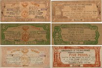 Country : PHILIPPINES 
Face Value : 1, 2 et 5 Pesos Lot 
Date : 1942 
Period/Province/Bank : Apayao Legal Tender Note 
Catalogue reference : P.LOT...