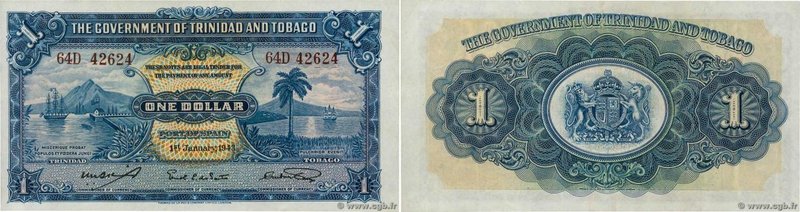 Country : TRINIDAD and TOBAGO 
Face Value : 1 Dollar 
Date : 01 janvier 1943 ...