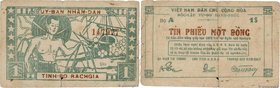 Country : VIETNAM 
Face Value : 1 Dong 
Date : (1950) 
Period/Province/Bank : Émissions Locales 
Department : Uy-Ban Nhan-Dan. Province de Rachgia...