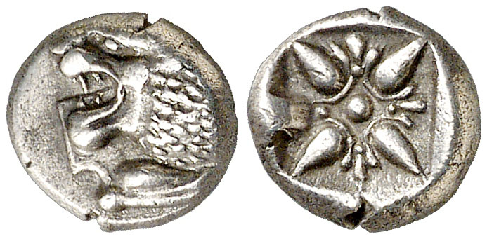 (s. VI a.C.). Jonia. Mileto. 1/12 de estátera. (S. 3532 sim) (BMC. XIV, 19). 1,0...