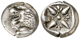 (s. VI a.C.). Jonia. Mileto. 1/12 de estátera. (S. 3532 sim) (BMC. XIV, 19). 1,05 g. MBC+.