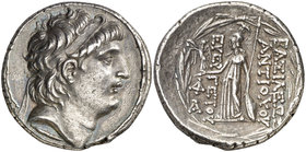 Imperio Seléucida. Antíoco VII, Euergetes (138-129 a.C.). Antioquía ad Orontem. Tetradracma. (S. 7092 var) (CNG. IX, 1067d). 16,64 g. EBC-/MBC+.